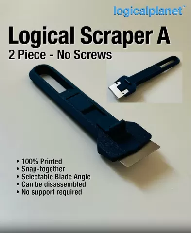 Logical Scraper A — 2 Piece, No Screws