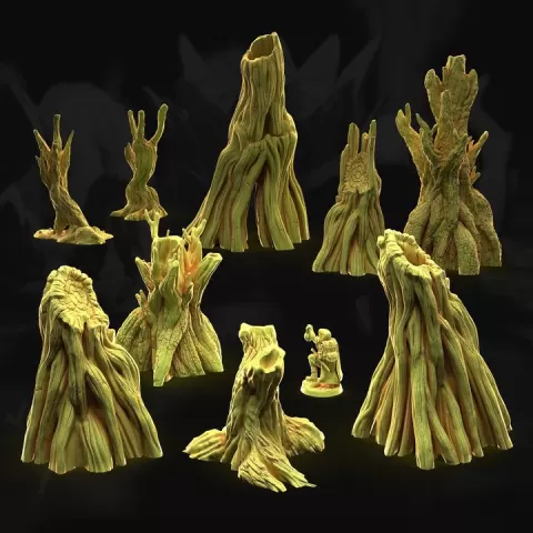 Swamp Trees Set by 3DHexes