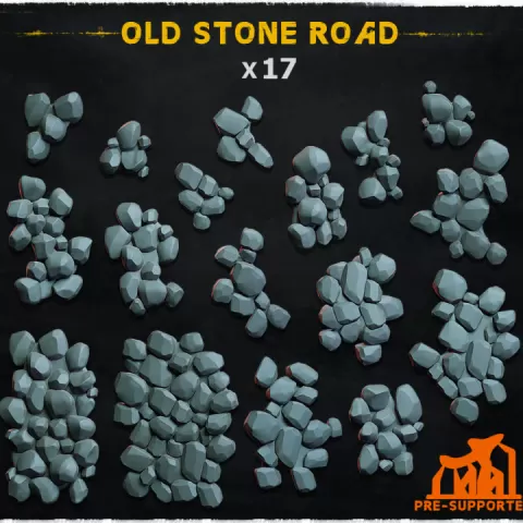 Old stone road -Basing Bits 1.0 by Zabavka Workshop