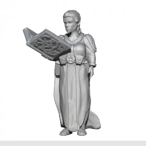 Young Female Dwarf Scholar by August McDaniel