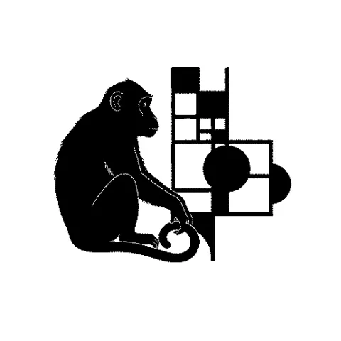 Monkey Geometric Wall Art