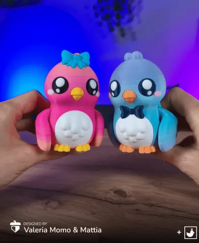 Cute Flexi Birds (Toy, Keychain)
