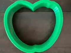 3.5" 2 Coffee Beans Form Heart Cookie Cutter