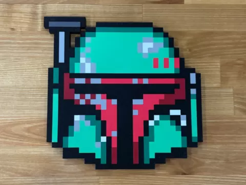 Star Wars Boba Fett Pixel Art