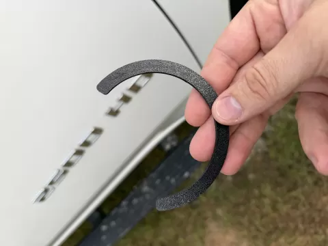 Duramax mirror rattle shim