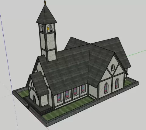 Medieval Church, heiliges «Gotteshaus» ca. 14. Jahrhundert - Fuxulu