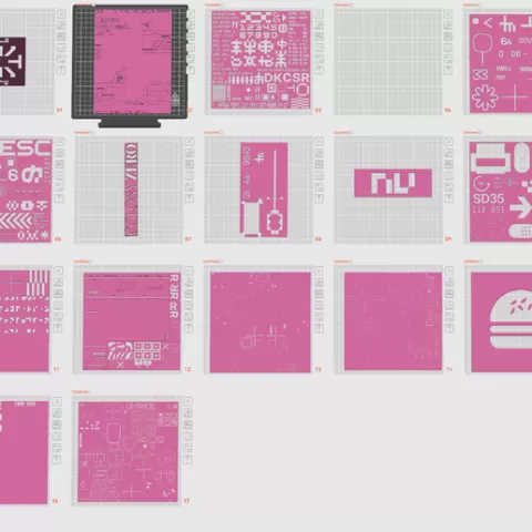 Marathon Texture Stencils