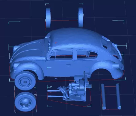VW beetle - 3Dpez