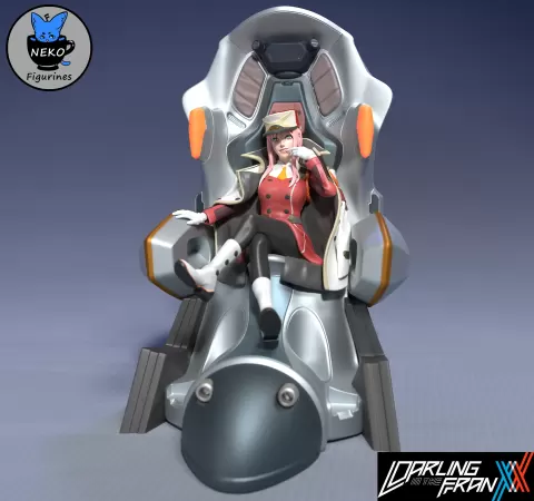 ZeroTwo - STL DarlingInTheFranxx Anime Figurine - NekoFigurines