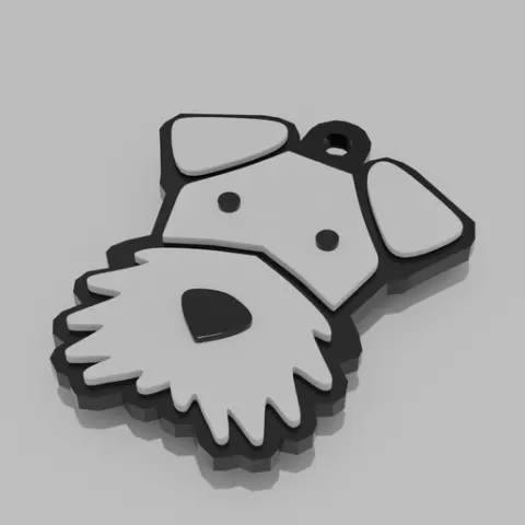 Dog keychain