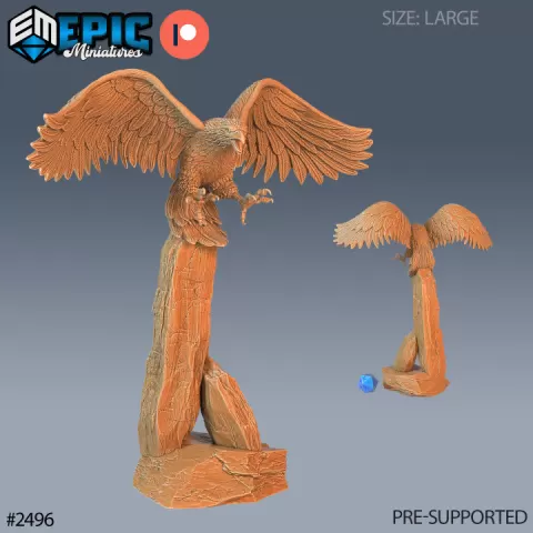 Roc Young / Legendary Bird of Prey / Magical Beast / Wild Animal / Rukh / Eagle by Epic-Miniatures