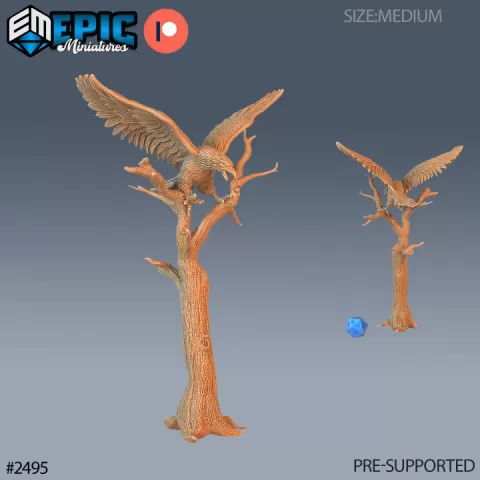 Roc Hatchling / Legendary Bird of Prey / Magical Beast / Wild Animal / Rukh / Eagle by Epic-Miniatures