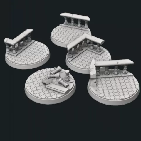 Decrepit Ballroom Base Set by Stonehaven Miniatures