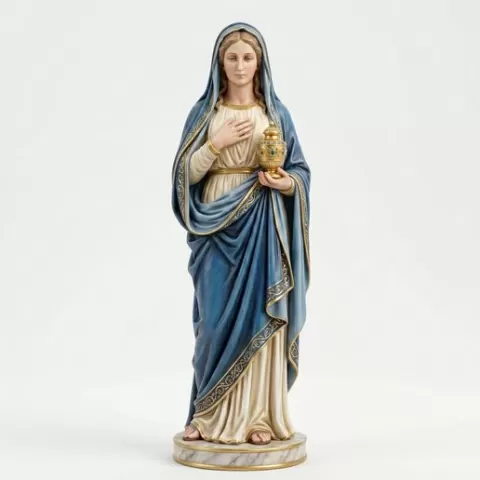 Mary Magdalene with Alabaster Jar STL - Elegant Religious Statue - Highly Detailed 3D Printable Sculpture - Christian Art Figüre