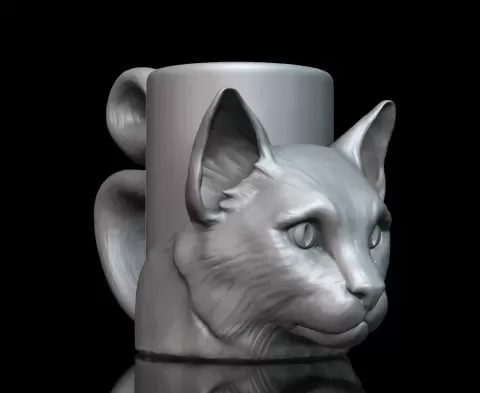 Cat cup - Irina 3D