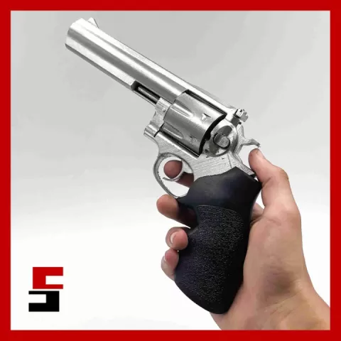 Revolver Ruger GP100 Prop practice training by sliceables
