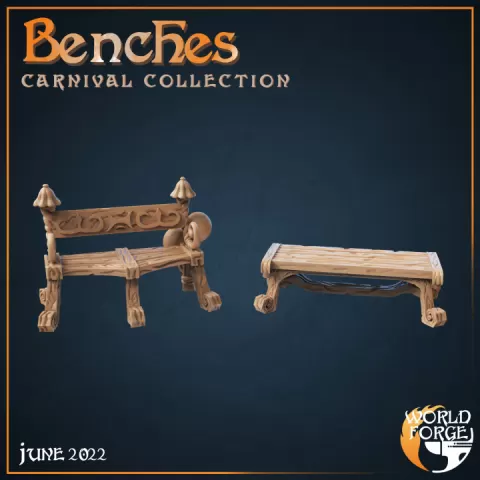 Carnival Benches - Terrain by Embernell Studio