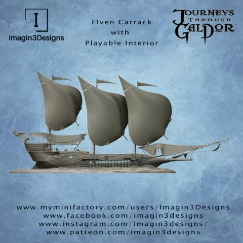 Elven Carrack by Imagin3Designs