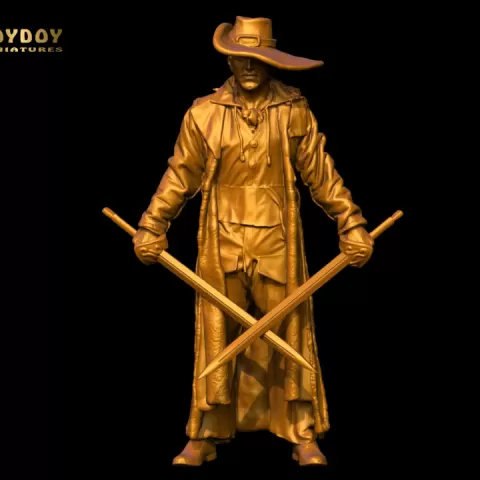 Veteran (Captain Ala Triste) 32/54mm scale -Golden Heroes by ToyDoy Miniatures
