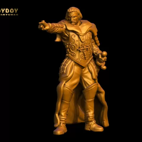 Cardenal Richelieu 32/54mm scale- Golden Heroes by ToyDoy Miniatures