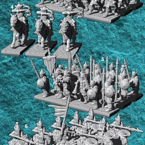 10mm Turko-Mongol Elfs - Army Bundle by Joy Games Interactive