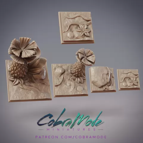 Jungle Square Base Pack (4pc) by CobraMode