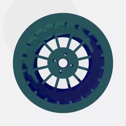 Keychain wheel
