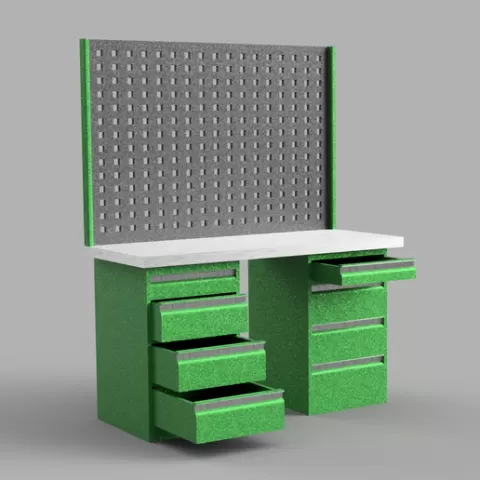 RC garage toolbox set