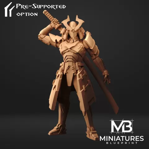 Robot Samourai ZX1 - Miniatures Blueprint