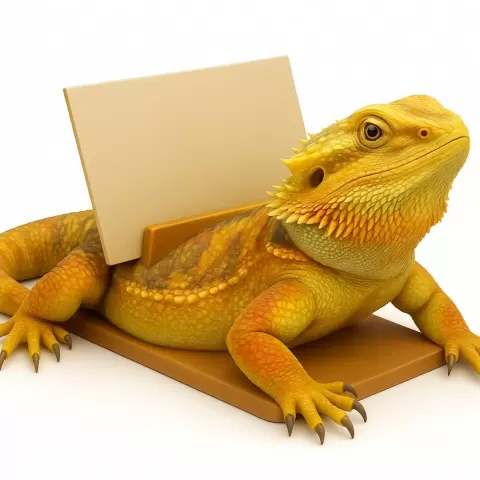 Bearded Dragon Card Holder - Kaos3d