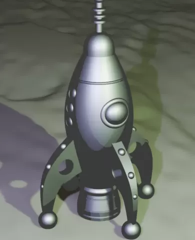 Retro Rocket Model