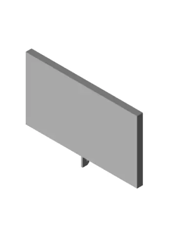 Rectangular Cubicle Shelf