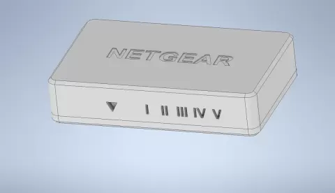 Netgear FS605 Switch Case