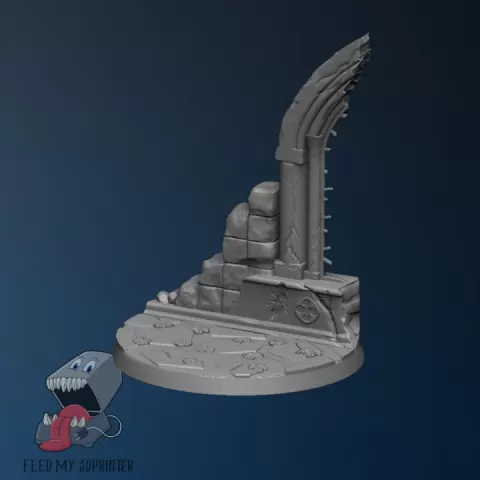 60 mm ruined arch base by Feedmy3dprinter