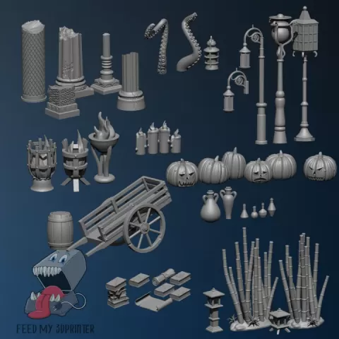 >80 basing bits/assets for modular basing! by Feedmy3dprinter