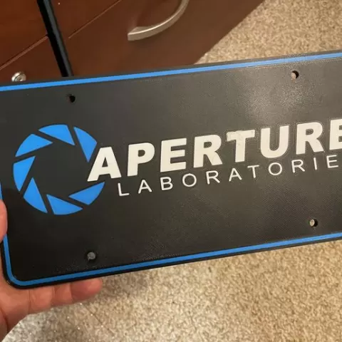 Aperture Labs License Plate