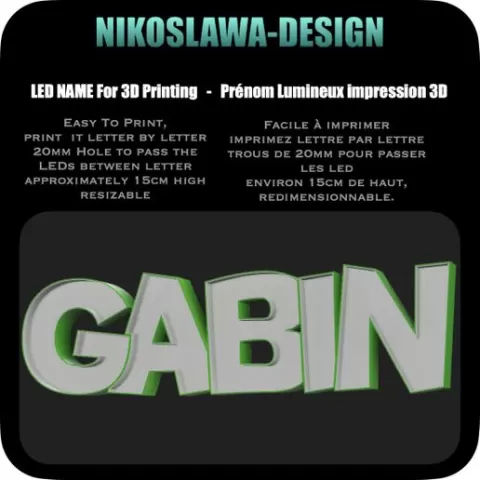 First name LED GABIN