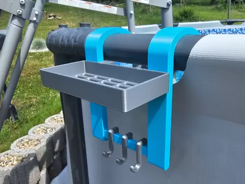 Pool Equipment Hanger – Wall Mount v1