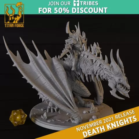 Mor-Zhal Death Lord - Death Knights - Titan Forge Miniatures November 2021 by Titan Forge Miniatures