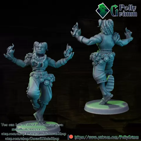Tabletop miniature sci-fi cyberpunk fantasy. Street shaman ogre by PollyGrimm