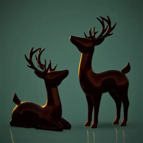 Deer -Laying Down