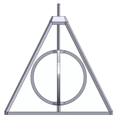 The deathly hallows 3D sige.