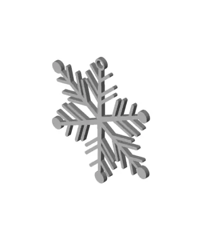 Snowflake Christmas Ornament 7