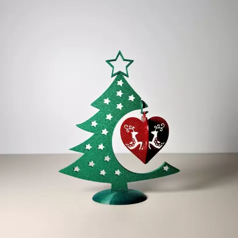 Reindeer Heart Bauble