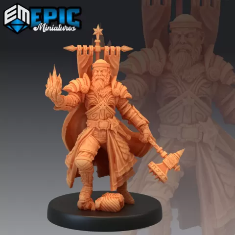 Warpriest Fire Ball / Warrior Priest / War Hero Paladin / Champion of Light by Epic-Miniatures