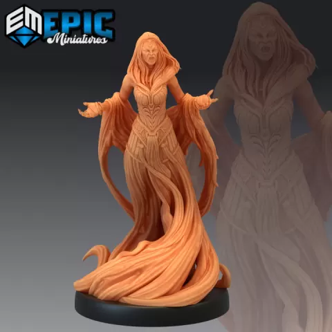 Nightmare Ghost Angry / Lady in White / Female Undead Spirit / Wraith Specter by Epic-Miniatures