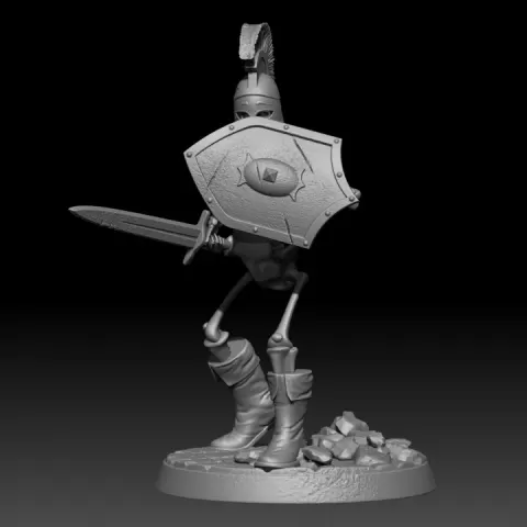 skeleton heavy fighter by PostMortemNihiliEst