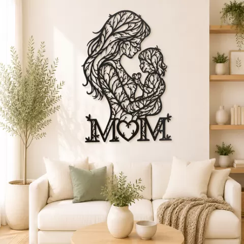 Mother And Child 2D Wall Art