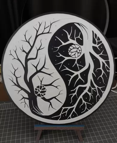 Tree in the Winter Yin Yang