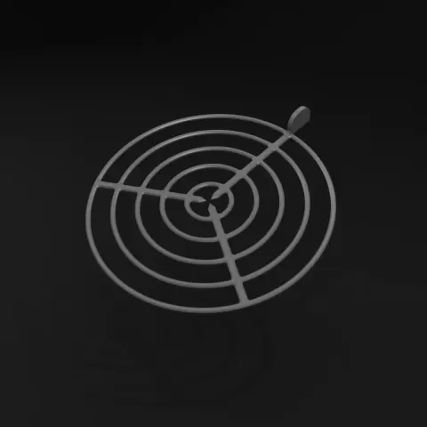 Circular center finder template